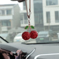 Ai Cheng Cross-Border Cherry Strawberry Car Interior Rhinestone Pendant Car Decoration Supplies Car Supplies Pendant