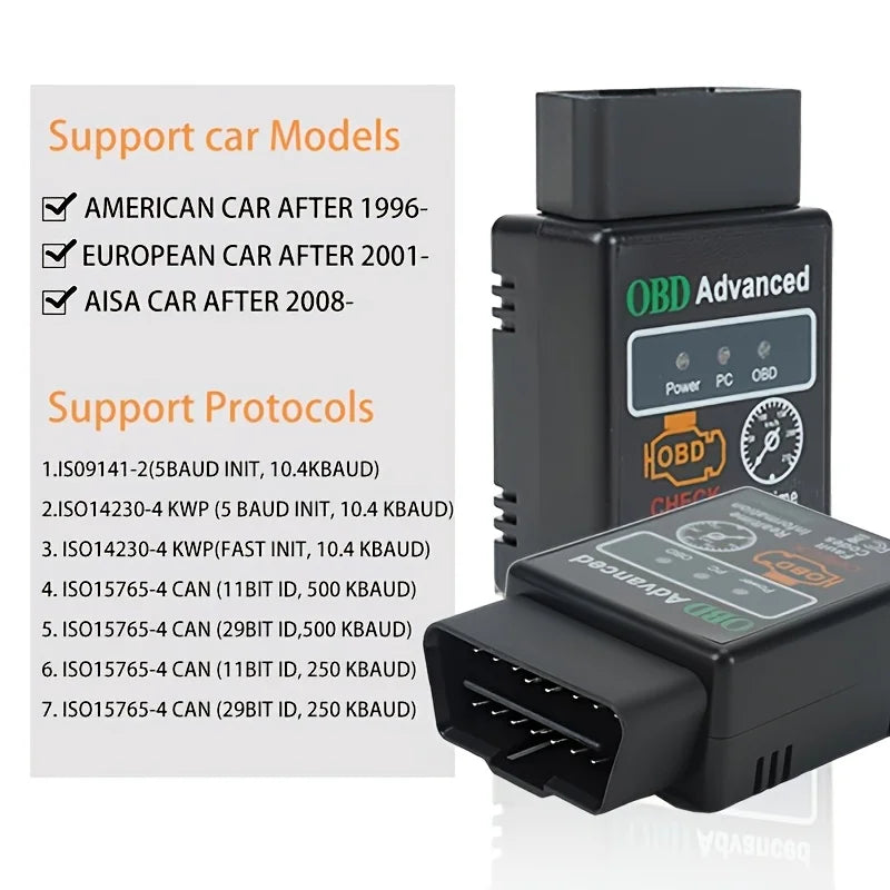 Car Code Scanner, Compact Scanner, Portable Device, Durable, Precision Tool, Diagnostic Equipment, Vehicle Owner, Automotive Technician