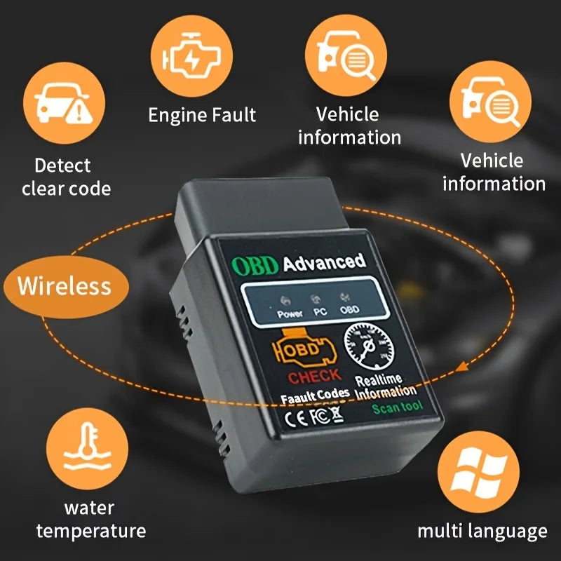 Car Code Scanner, Compact Scanner, Portable Device, Durable, Precision Tool, Diagnostic Equipment, Vehicle Owner, Automotive Technician