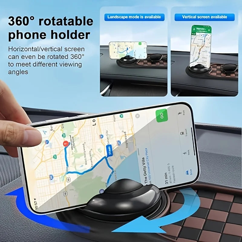 Car Dashboard Anti-Slip Mat, 2026 New Multifunctional Car Anti-Slip Mat With Temporary Parking Number,  Car Anti-Slip Mat